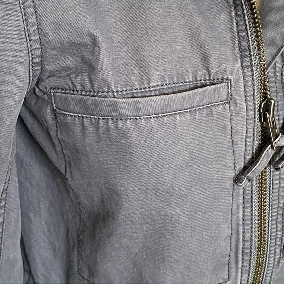 Madewell Fleet Utility Military Zip Jacket in Gray, size XS - Picture 6 of 16
